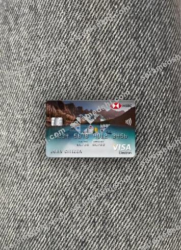 Vietnam HSBC bank visa electron card photolook front